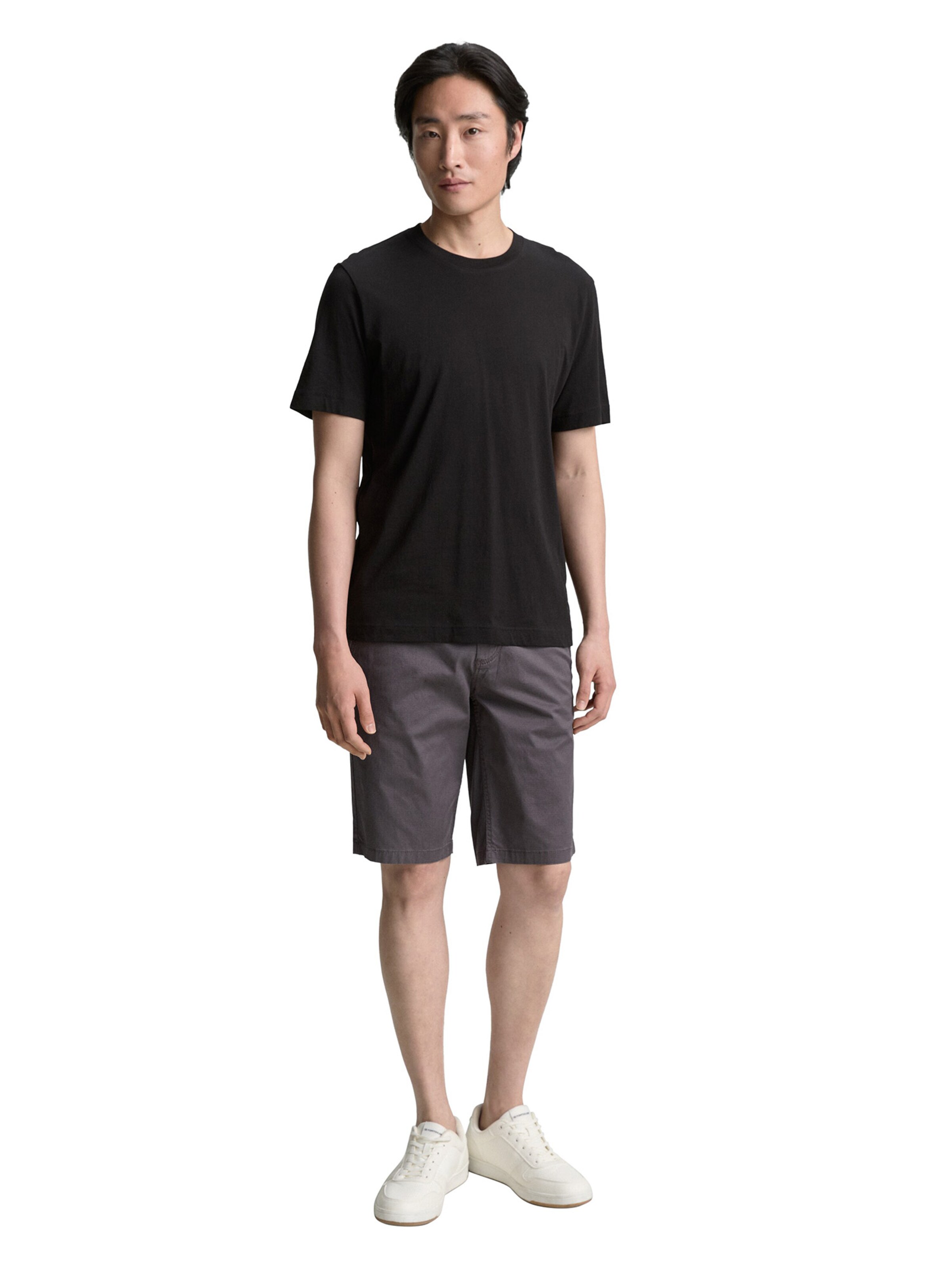 TOM TAILOR - Regular Calças chino em cinzento