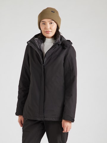 KILLTEC Outdoorjacke 'KOW 303' in Schwarz: Vorderseite