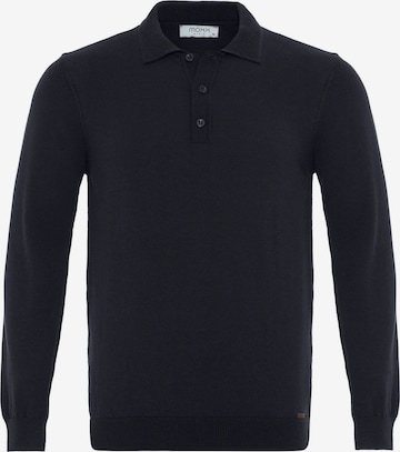 Moxx Paris Polo Pullover in Blau: Vorderseite