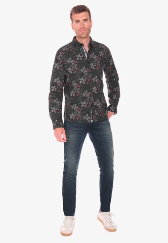 Le Temps Des Cerises Regular Fit Hemd 'Rikel' in Schwarz