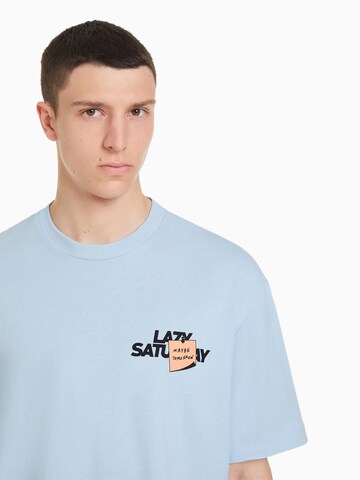 Bershka Shirt in Blue