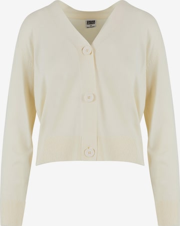 Cardigan Urban Classics en blanc : devant