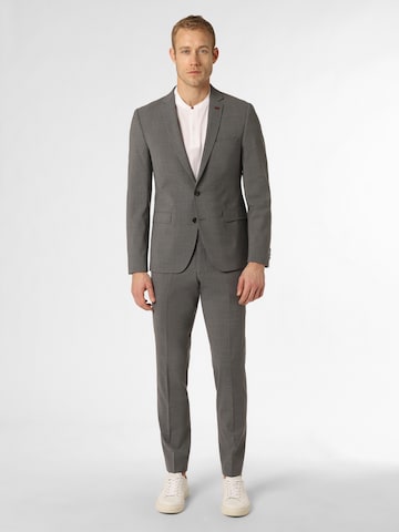 Finshley & Harding London Slimfit Anzug in Grau: predná strana