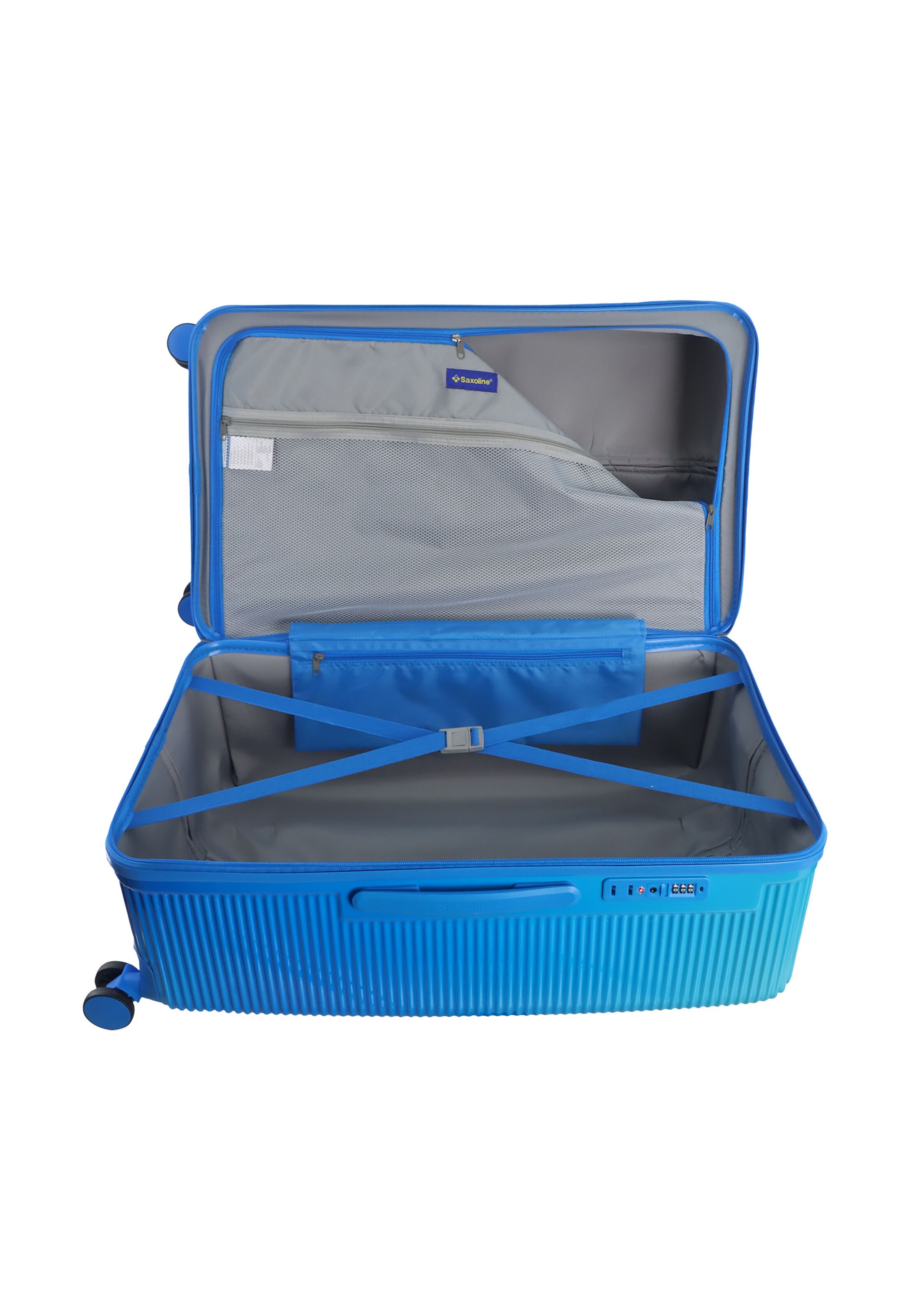 Saxoline Suitcase 'Twist Trunk' in Blue
