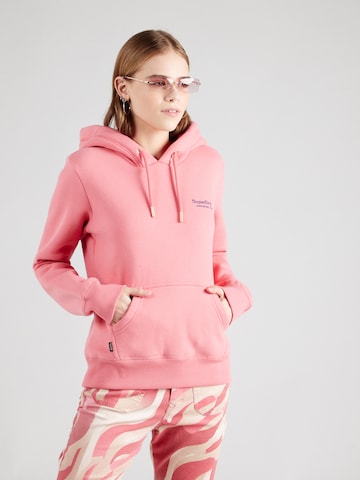 Superdry Sweatshirt 'ESSENTIAL' i pink: forside