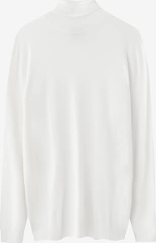 Pull-over Pull&Bear en blanc : devant