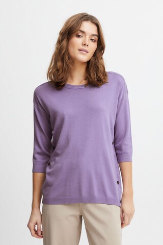 Fransa Sweater 'Lilli' in Purple: front