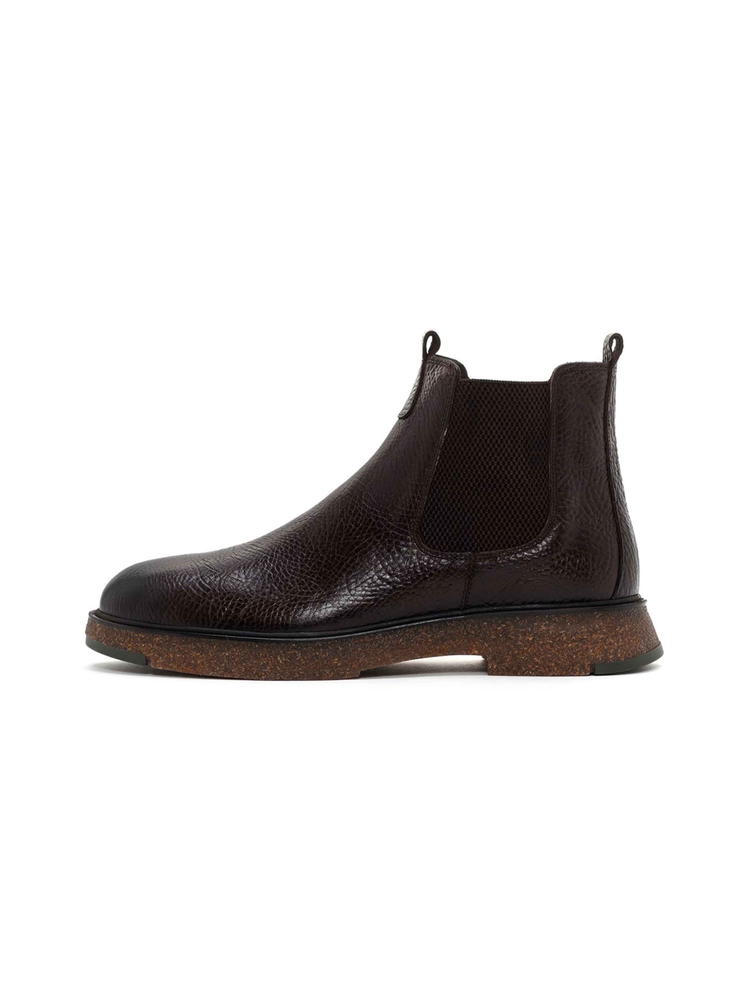 Derimod Chelsea boots in Bruin: voorkant