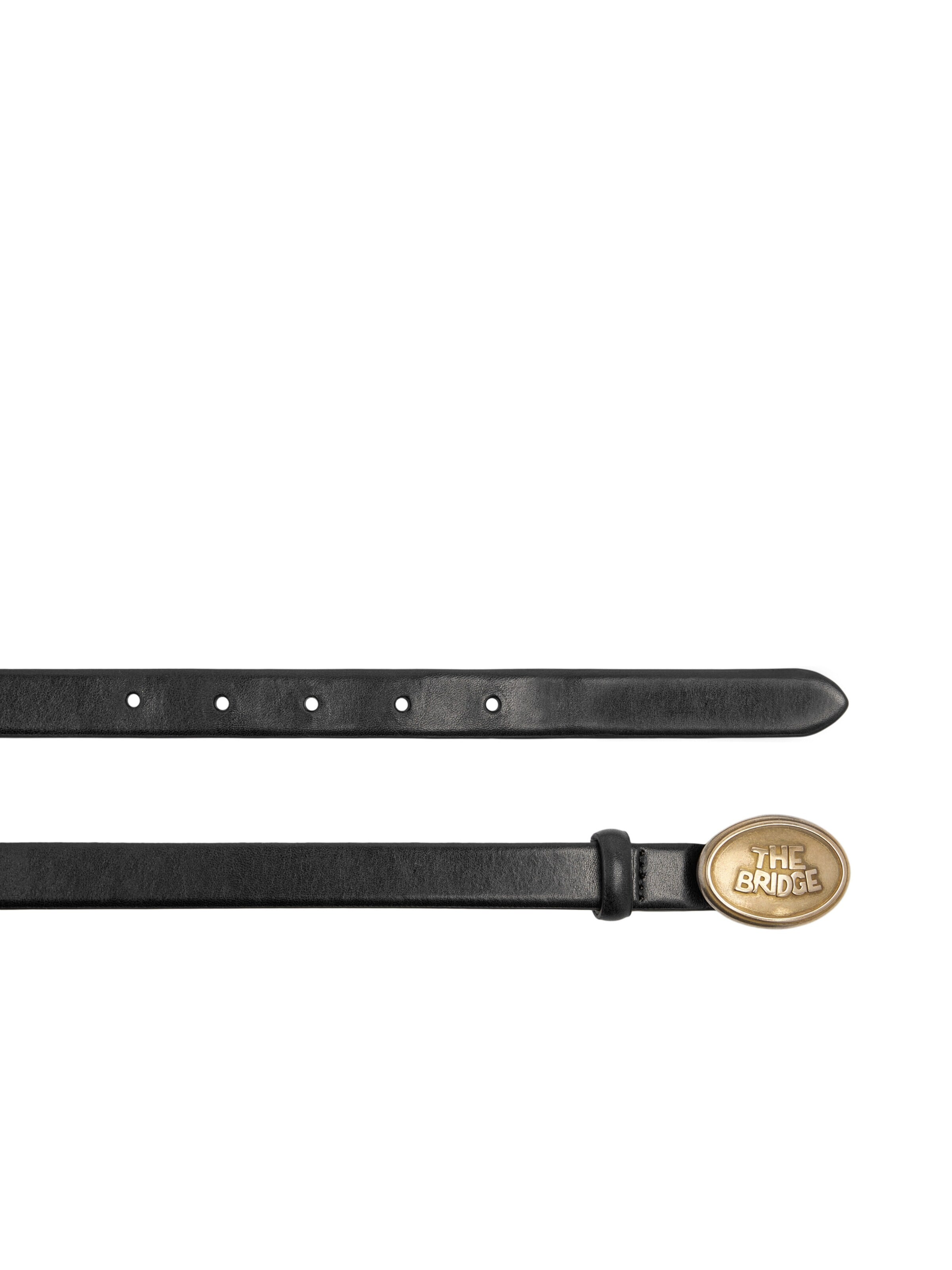 The Bridge Belt in Black: front