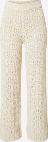 Gina Tricot - Pierna ancha Pantalón en beige: frente