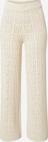 Gina Tricot Wide Leg Bukser i beige: forside