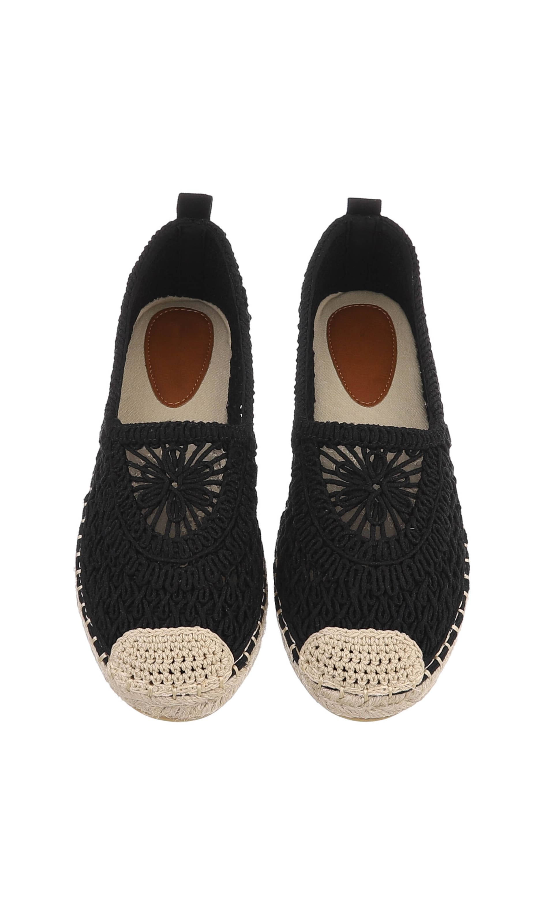 Ital-Design Espadrilles in Black