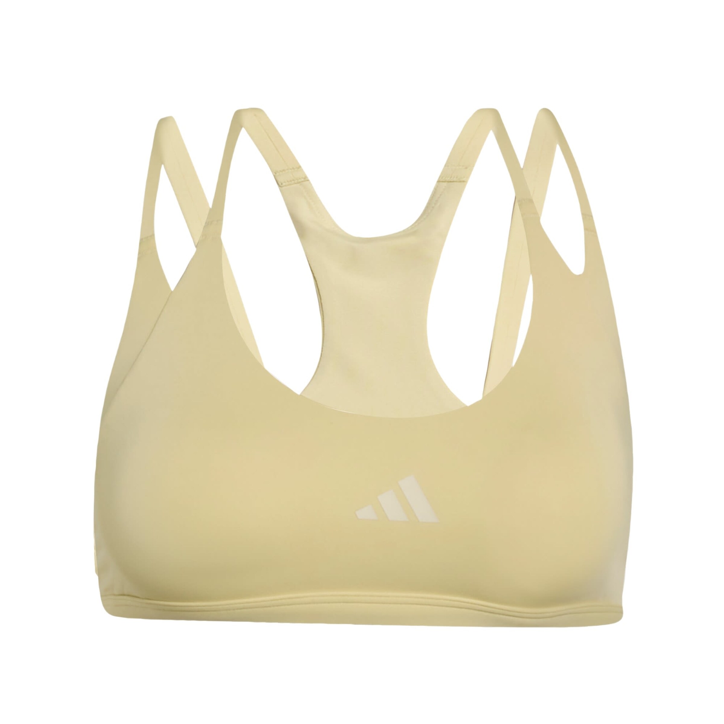 dzeltens ADIDAS PERFORMANCE Sporta krūšturis 'Optime Workout': no priekšpuses