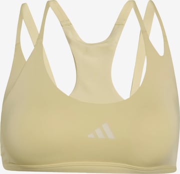 ADIDAS PERFORMANCE Sport bh 'Optime Workout' in Geel: voorkant