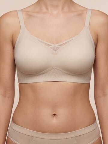 C&City Bralette Bra in Beige: front
