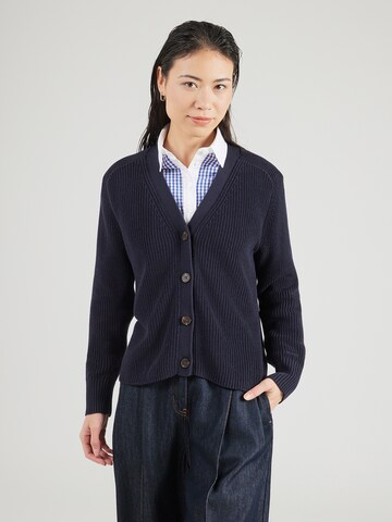 Geacă tricotată de la GANT pe albastru: față