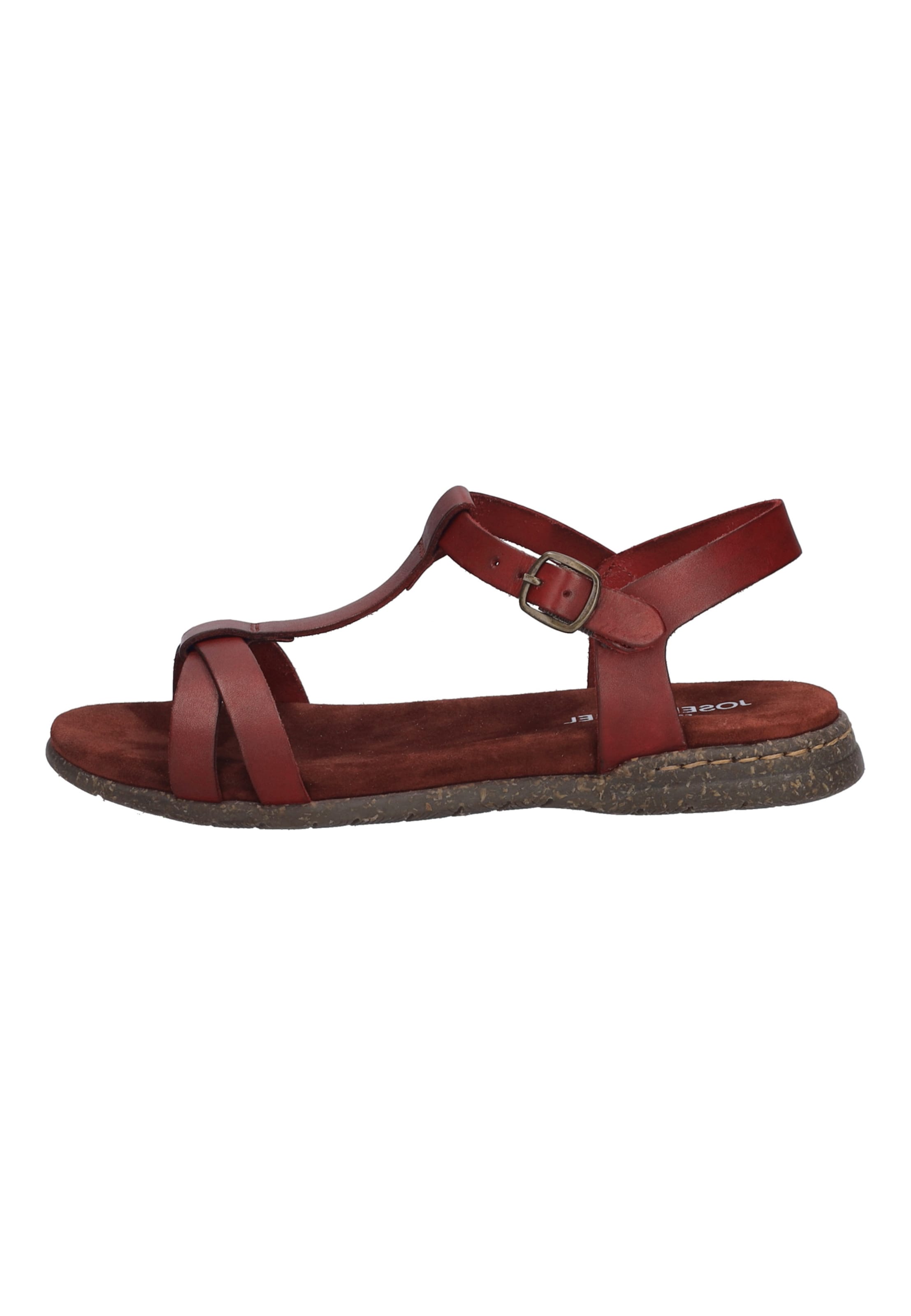 JOSEF SEIBEL Sandale Fabricia 01 in Rot: Vorderseite