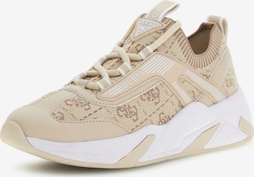 GUESSNiske tenisice 'GENGA' - bež boja: prednji dio