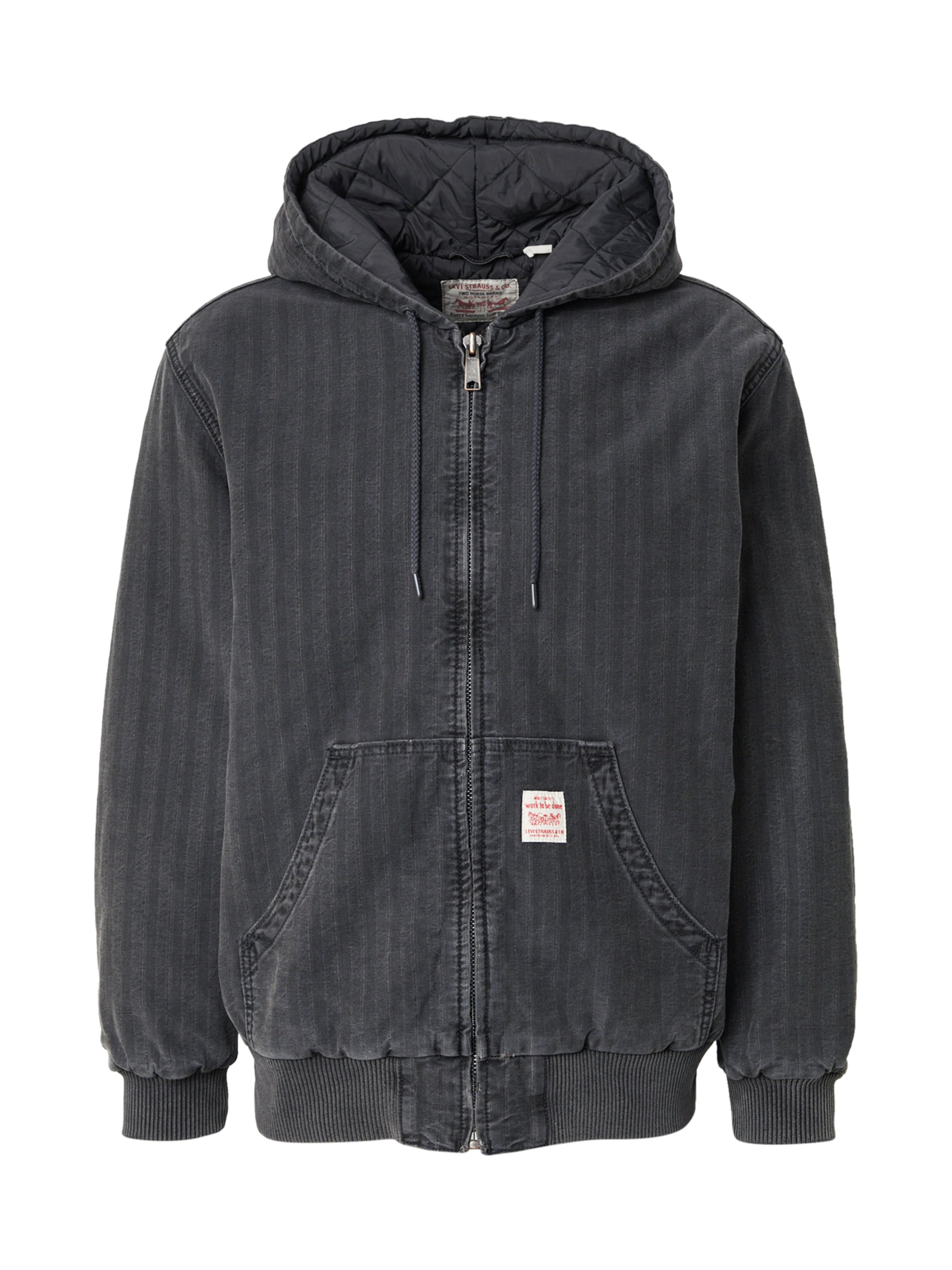 Veste mi-saison 'Potrero Denim Hoodie' LEVI'S ® en noir : devant