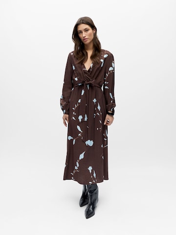 Robe OBJECT en marron : devant