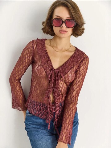 Bianco Lucci Blouse in Lila