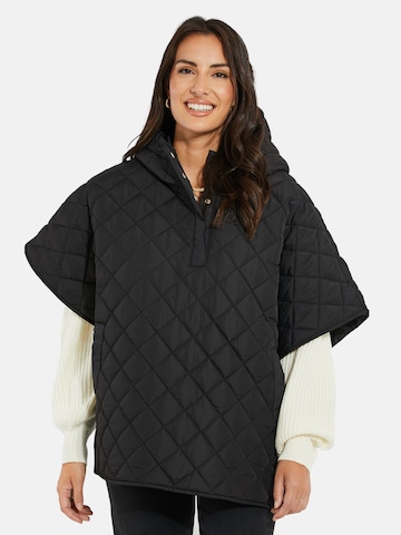 Threadbare Between-season jacket 'Charlie' in Black: front