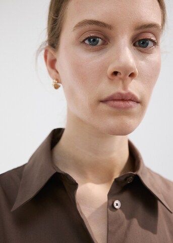 MANGO Dolga srajca 'Lala' | rjava barva