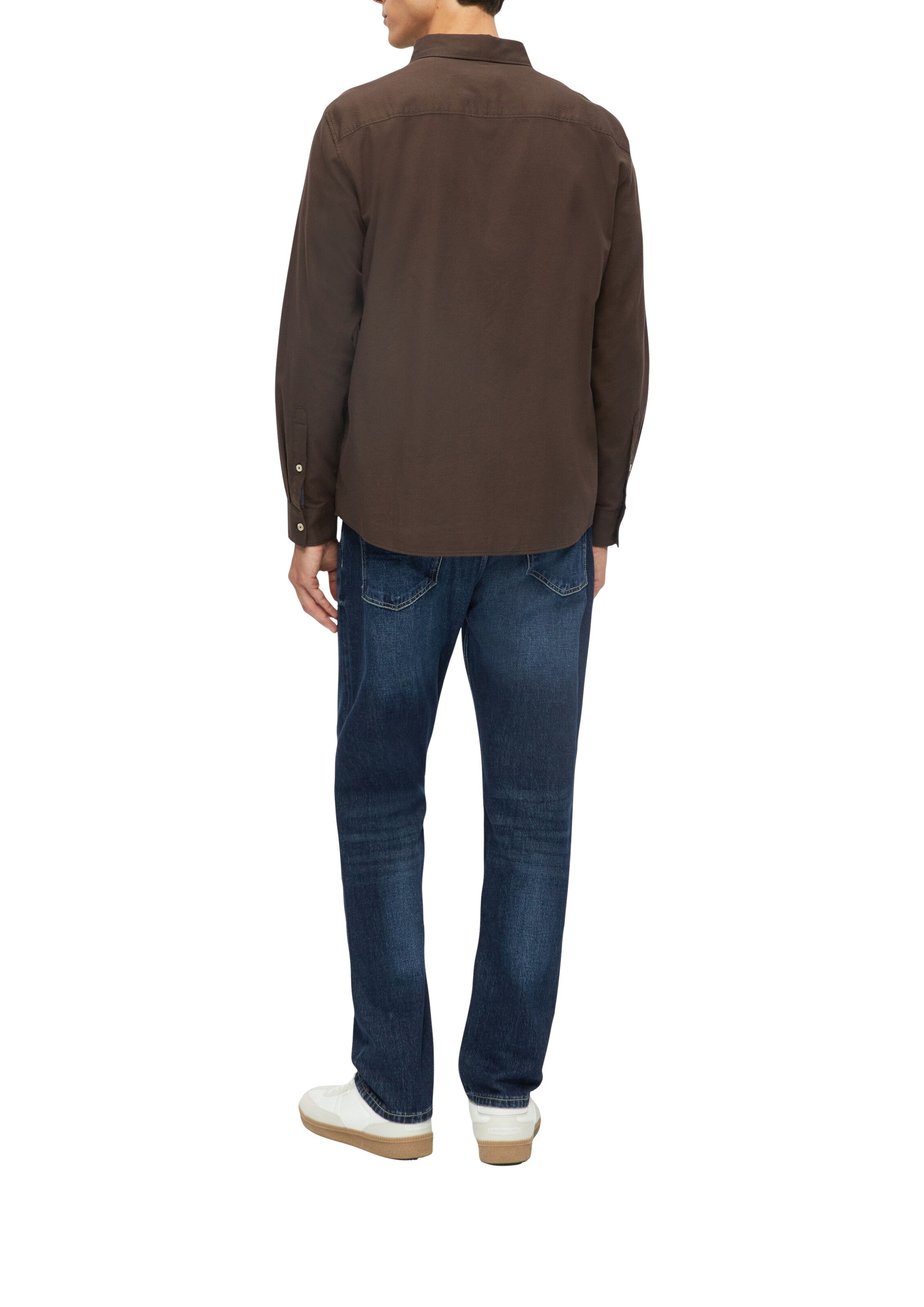 s.Oliver Regular fit Button Up Shirt in Brown