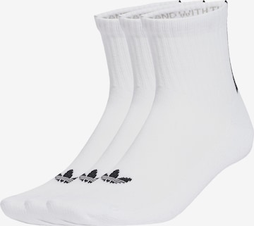 balta ADIDAS ORIGINALS Kojinės 'Quarter': priekis