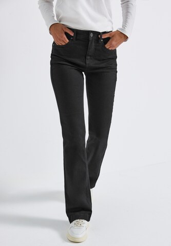 STREET ONE Bootcut Jeans in Schwarz