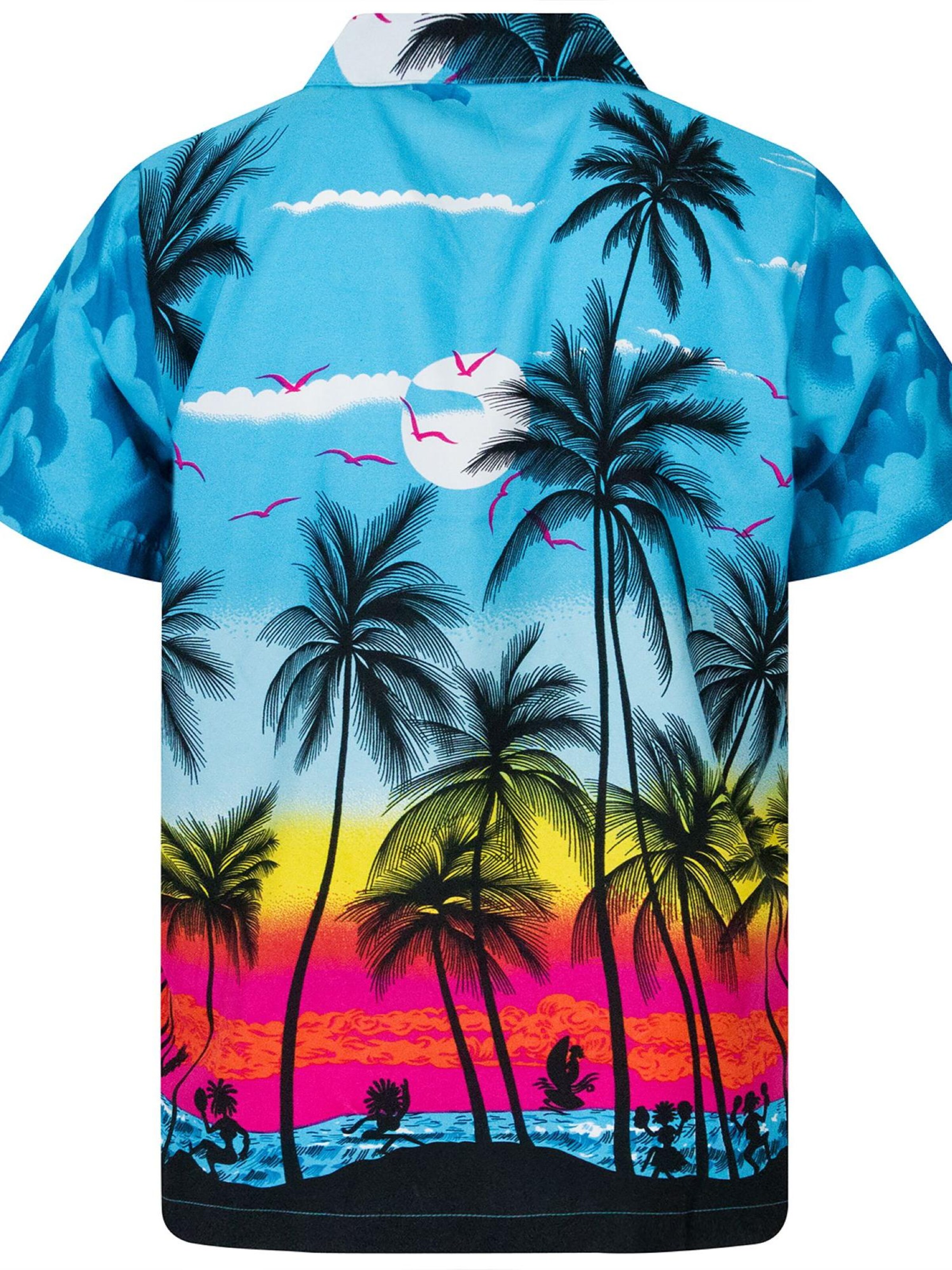 King Kameha Shirt 'Beach' in Blue