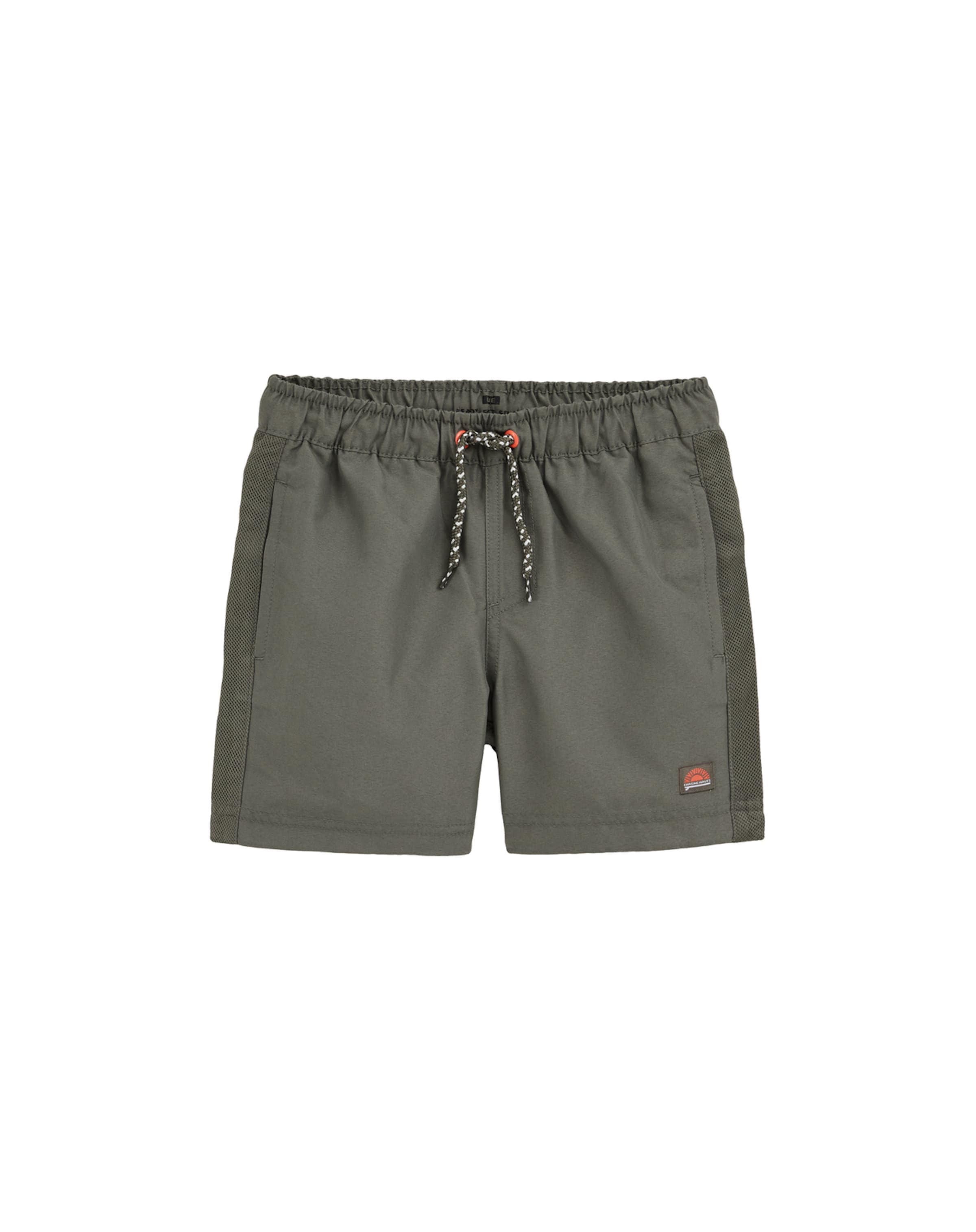 WE Fashion Kopalne hlače | zelena barva: sprednja stran