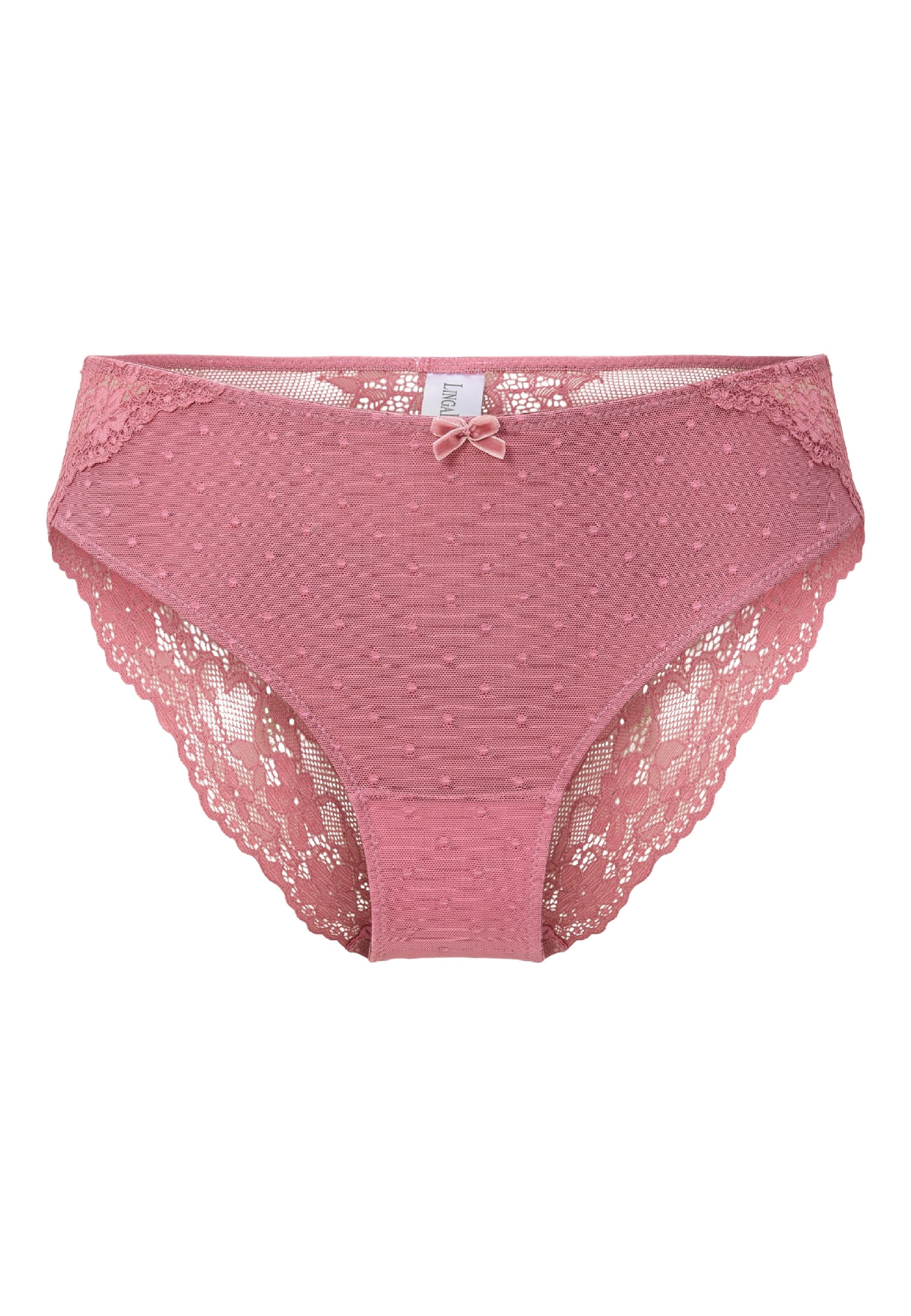 Slip di LingaDore in rosa: frontale