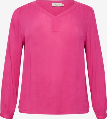 Camicia da donna 'Cami' di KAFFE CURVE in rosa: frontale