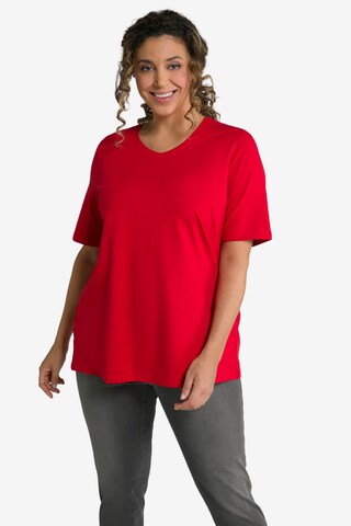 T-shirt Ulla Popken en rouge : devant