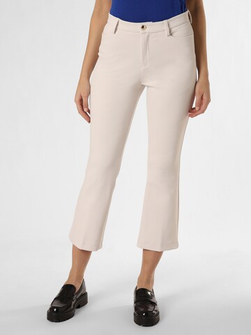 MAC Flared Pants 'Aida Kick' in Beige: front