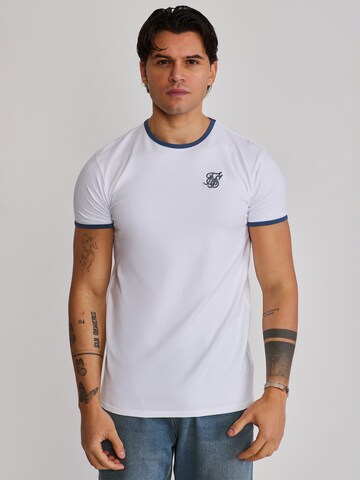 SikSilk Shirt in Wit: voorkant