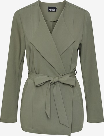 PIECES - Blazer em verde: frente