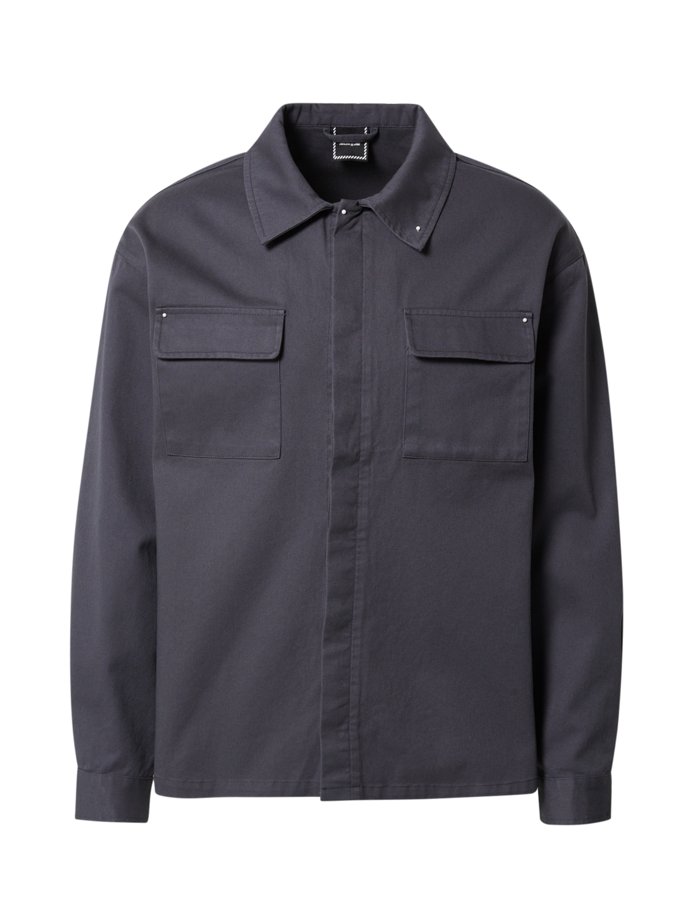 ABOUT YOU x Swalina&Linus Демисезонная куртка 'Brian' в Серый: спереди