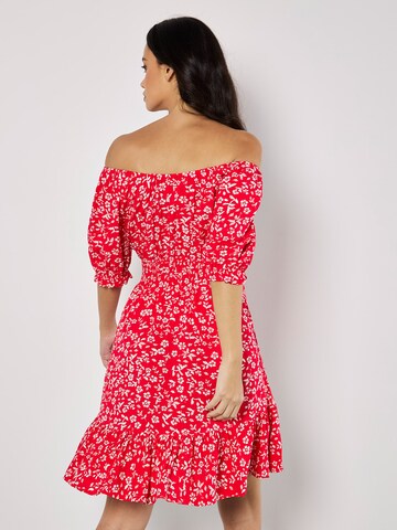 Apricot Dress ' ' in Red