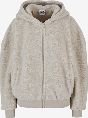 Veste de survêtement Urban Classics en beige : devant