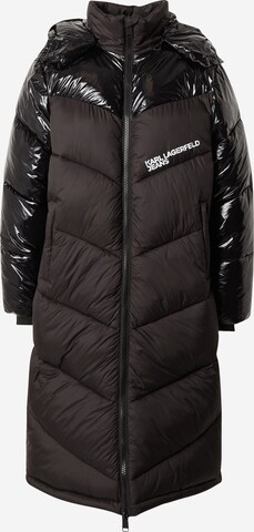 Manteau d’hiver KARL LAGERFELD JEANS en noir : devant