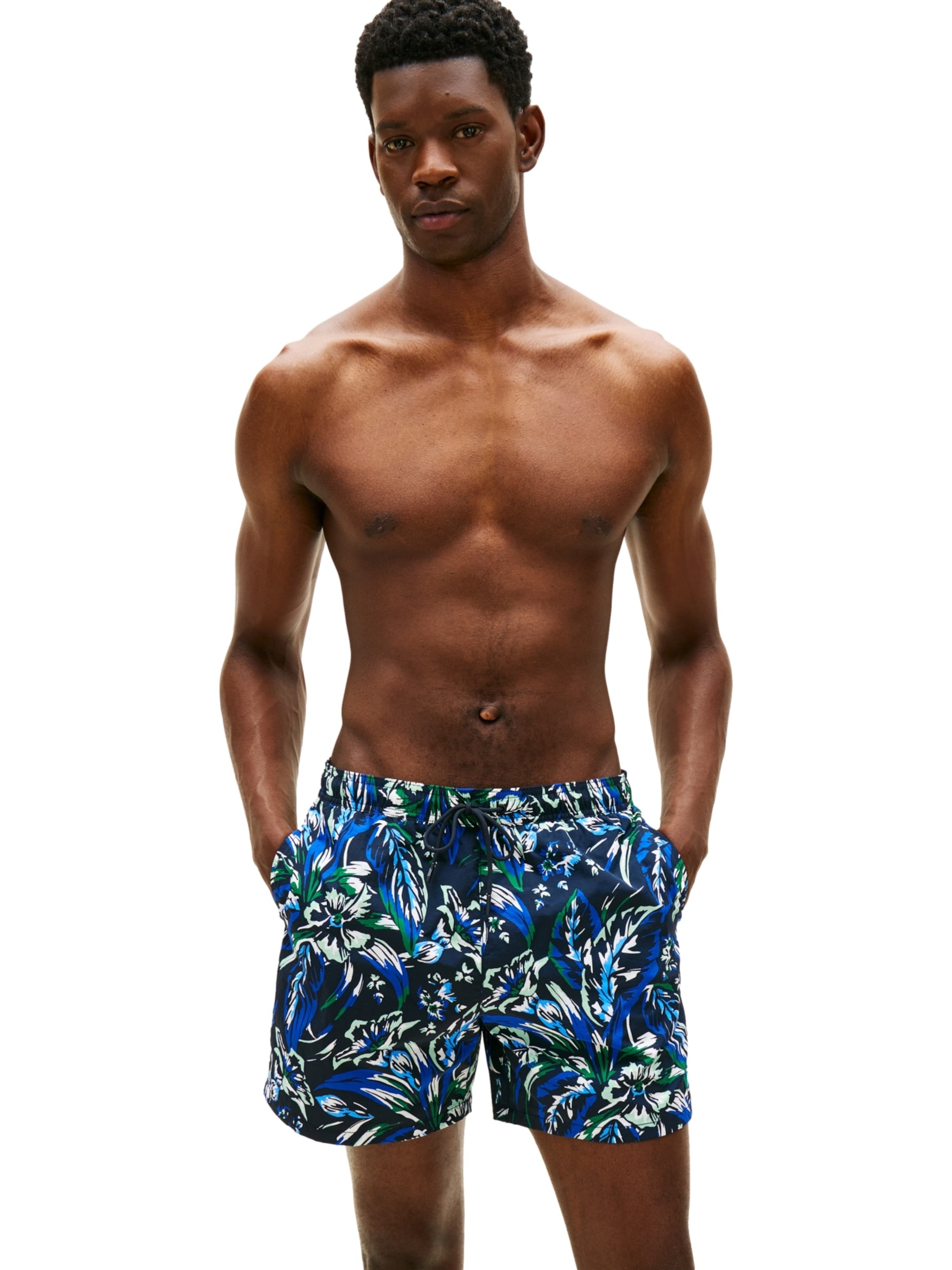 Shorts de bain TOMMY HILFIGER en bleu : devant