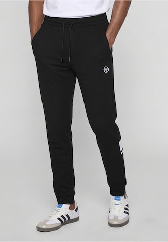 Sergio Tacchini - Tapered Calças em preto