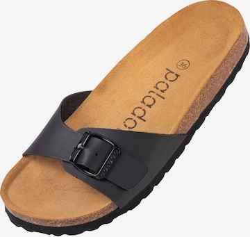 Palado Mules 'Malta' in Black: front