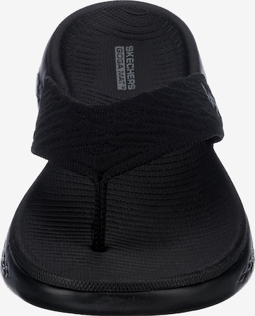 SKECHERS Zehentrenner in Schwarz