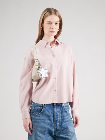Chemisier 'ONLARIS' ONLY en rose : devant