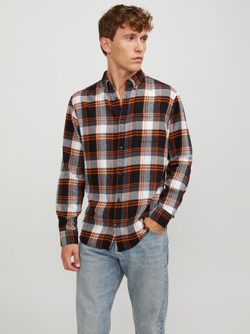 Regular fit Camicia 'JJEClassic' di JACK & JONES in nero: frontale