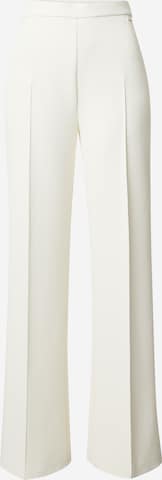 Calvin Klein Wide leg Trousers with creases in White: front