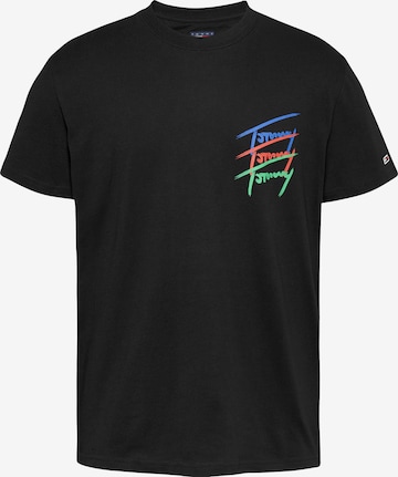 T-Shirt Tommy Jeans en noir : devant